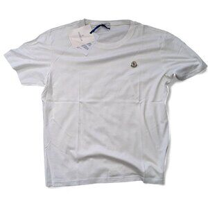 Moncler White Short Sleeve Tee